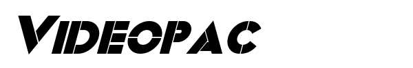 Videopac font preview